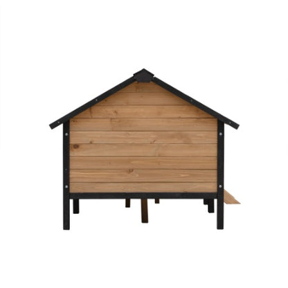 Outdoor Large Wooden Cabin House Style Wooden Dog Kennel With Porch