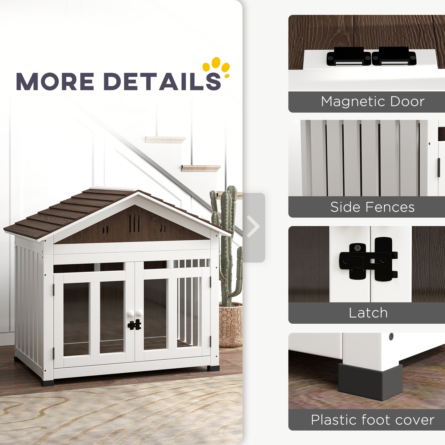 L Dog House Outdoor Indoor for Small