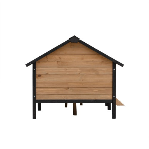 Collarpaws™ Outdoor Large Cabin Style Wooden Kennel With Porch