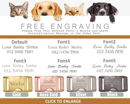 Multiple Collarpaws™ Colour Velvet Personalise Dog Collar Leash Set With Bow